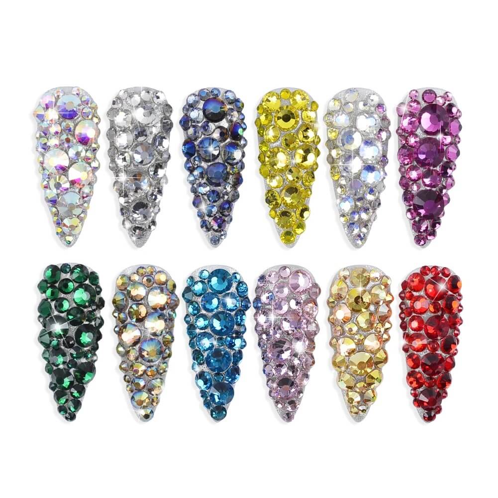 Nail Art Rhinestone Round Shape Flatback - Premier Nail Supply 