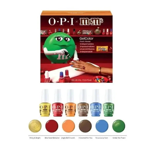 OPI GelColor Intelli-Gel Set - OPI M&M's Holiday 2026 Collection 0.5 oz Kit #1 opi