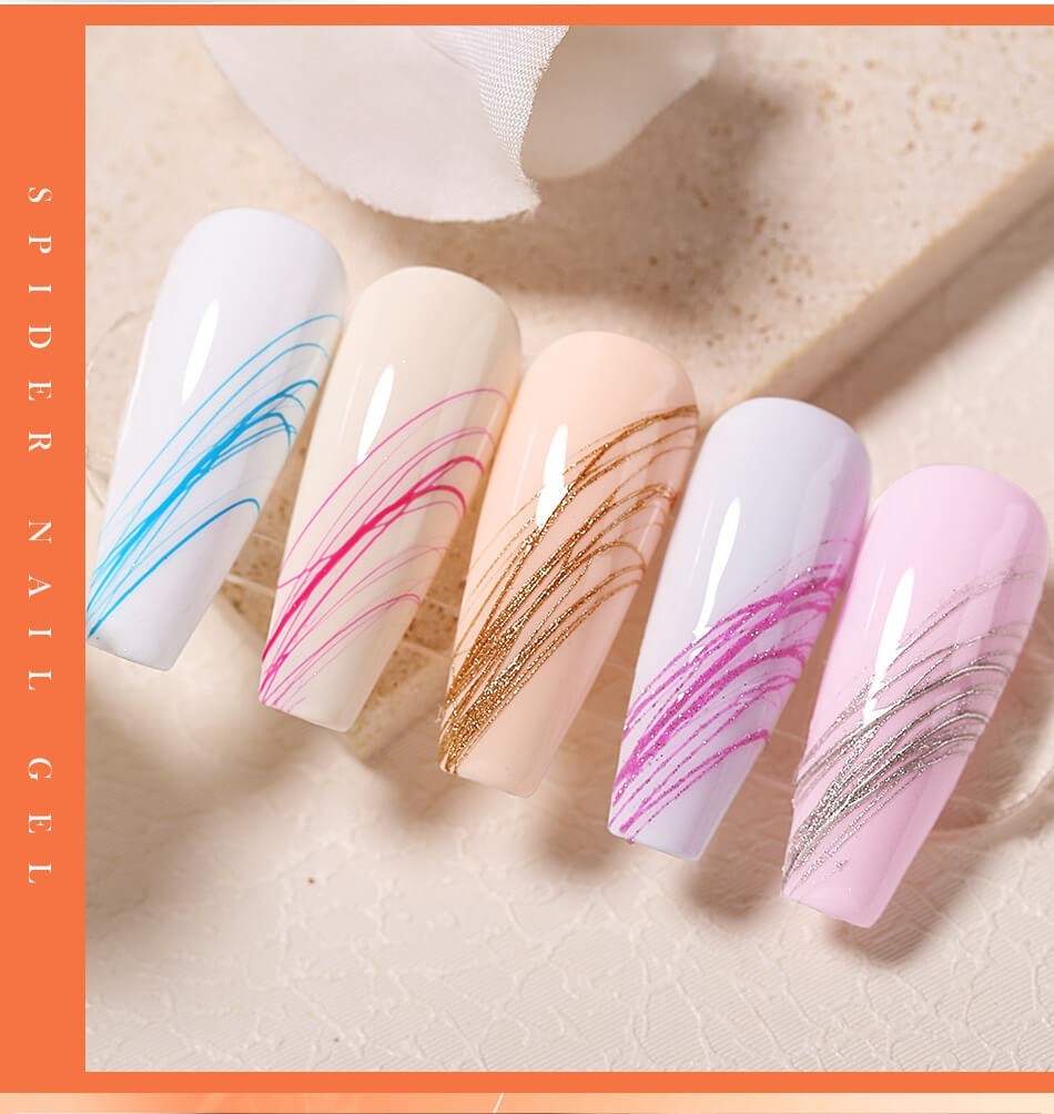Born Pretty - Pro Solid Shiny Silver Spider Gel #SG10