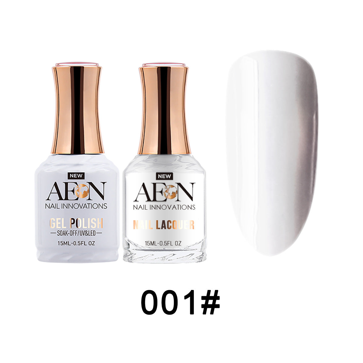 Aeon Gel & Lacquer - Arctic White  - #1 - Premier Nail Supply 