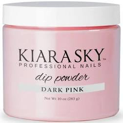 Kiara Sky Dipping Powder 10 oz Refill DARK PINK - Premier Nail Supply 