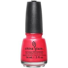 China Glaze Nail Lacquer  - I Brake For Colour (Bright Red/Pink Crème) 0.5 oz  - # 82388 - Premier Nail Supply 