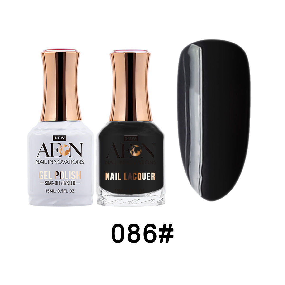 Aeon Gel & Lacquer - Black Bubbles  - #86 - Premier Nail Supply 