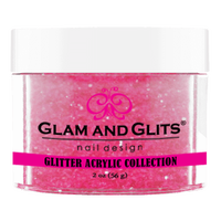Glam & Glits - Glitter Acrylic Powder - Electric Magenta 2oz - GAC36 - Premier Nail Supply 