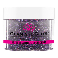 Glam & Glits - Glitter Acrylic Powder - Black Berry 2oz - GAC42 - Premier Nail Supply 