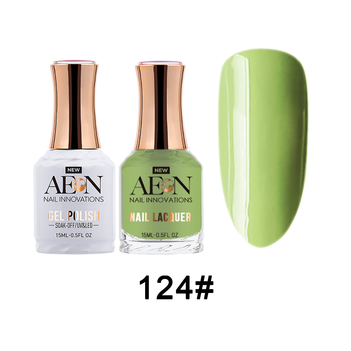 Aeon Gel & Lacquer - Five Leaf Clover  - #124 - Premier Nail Supply 