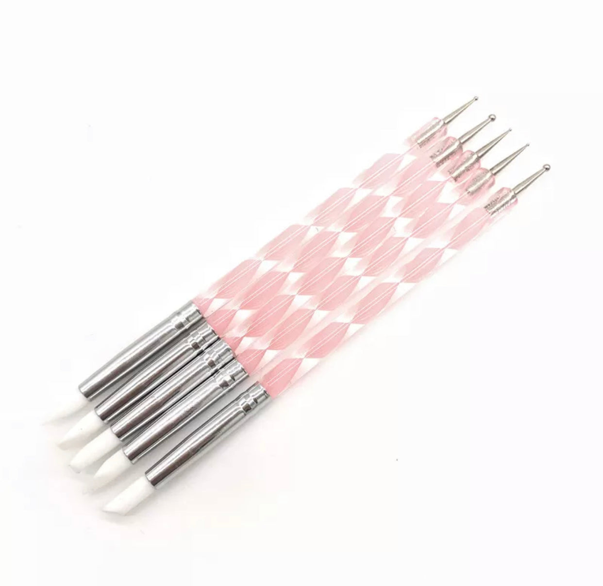 Silicone 2way Brush & Dotting set - Premier Nail Supply 