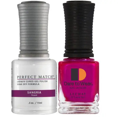 Lechat Perfect Match Gel Polish & Nail Lacquer - Sangria 0.5 oz - #PMS012 - Premier Nail Supply 
