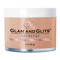Glam & Glits Acrylic Powder - Color Blend (Cover) Dark Ivory 2 oz - #BL3057 - Premier Nail Supply 