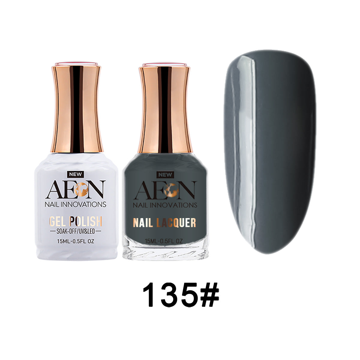 Aeon Gel & Lacquer - Black Widow  - #135A - Premier Nail Supply 