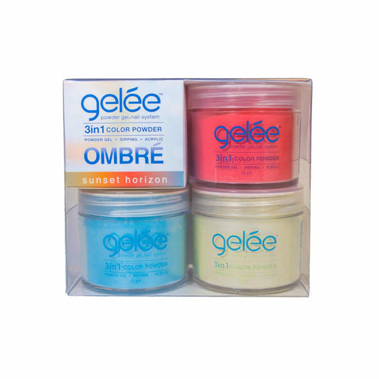 Gelee 3 in Ombre Powder - Sunset Horizon Ombré Set - #GOM05 - Premier Nail Supply 