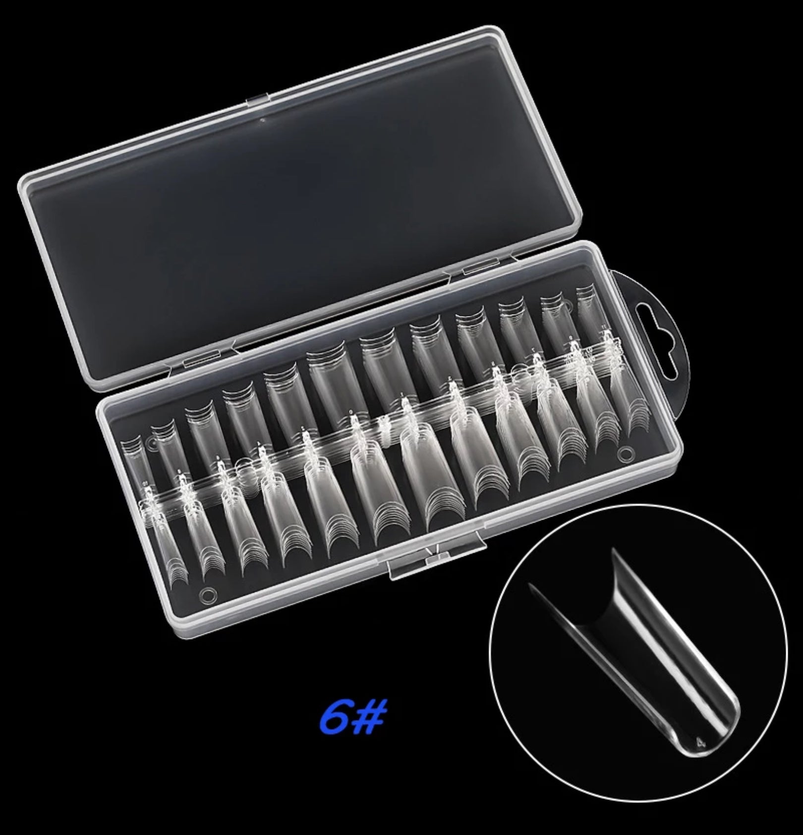 GelTip - Clear tip Super Square - #CN003 - Premier Nail Supply 