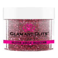 Glam & Glits - Glitter Acrylic Powder - Burgundy Red 2oz - GAC22 - Premier Nail Supply 