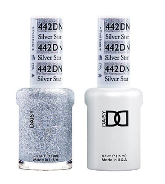 DND  Gelcolor - Silver Star 0.5 oz - #DD442 - Premier Nail Supply 