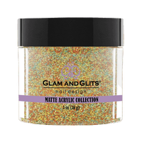 Glam & Glits Matte Acrylic Powder Butterscotch 1oz - MAT635 - Premier Nail Supply 