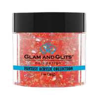 Glam & Glits - Fantasy Acrylic - Hippie Orange 1oz - FAC512 - Premier Nail Supply 