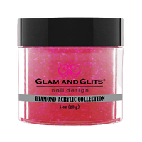 Glam & Glits Diamond Acrylic (Shimmer) - Rose Fantasy 1 oz - DAC76 - Premier Nail Supply 