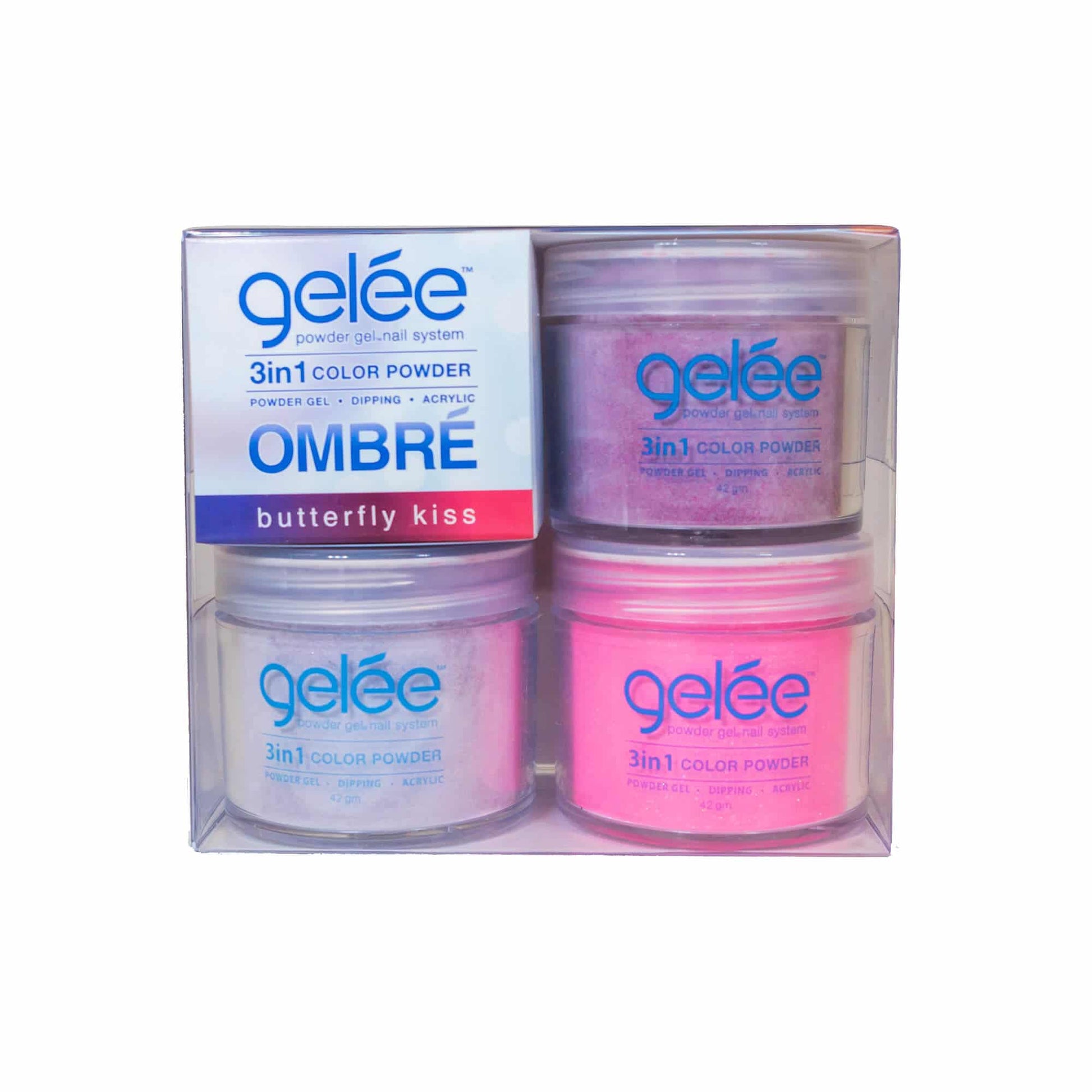 Gelee 3 in Ombre Powder - Buttefly Kiss Ombré Set - #GOM07 - Premier Nail Supply 