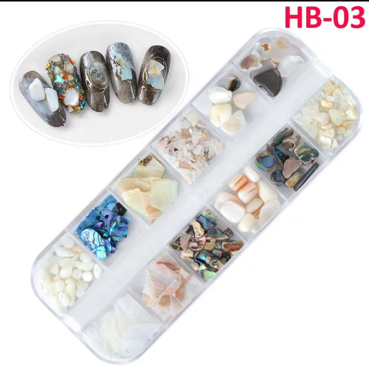 Fashion Seashells Jewelry 3D Charms Nail Art Design HB - Premier Nail Supply 
