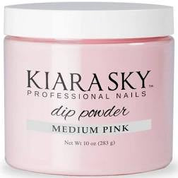 Kiara Sky Dip Powder - Medium Pink 10 oz - Premier Nail Supply 