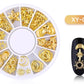Gold Sequins Sun 3D Design XY-04 - Premier Nail Supply 