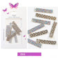 3D Rhinestone Nail Charm Row Design 8pcs/bag - Premier Nail Supply 