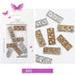 3D Rhinestone Nail Charm Row Design 8pcs/bag - Premier Nail Supply 