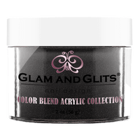 Glam & Glits Acrylic Powder Color Blend Black Mail 2 oz - Bl3048 - Premier Nail Supply 