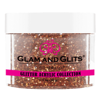 Glam & Glits - Glitter Acrylic Powder - Penny Copper 2oz - GAC18 - Premier Nail Supply 