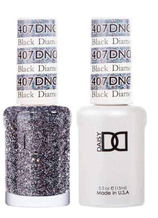 DND  Gelcolor - Black Diamond Star 0.5 oz - #DD407 - Premier Nail Supply 