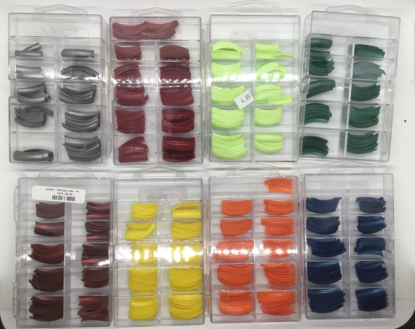 Lechat - Nail tips color - (100ct Box ) #1476 - Premier Nail Supply 