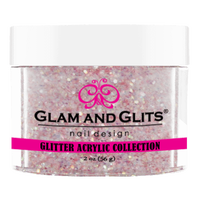 Glam & Glits - Glitter Acrylic Powder - Baby Pink 2oz - GAC25 - Premier Nail Supply 