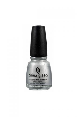 China Glaze Lacquer - Platinum Silver 0.5 oz - # 77051 - Premier Nail Supply 