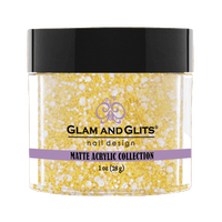 Glam & Glits Matte Acrylic Powder Honey Meringue 1oz - MAT614 - Premier Nail Supply 