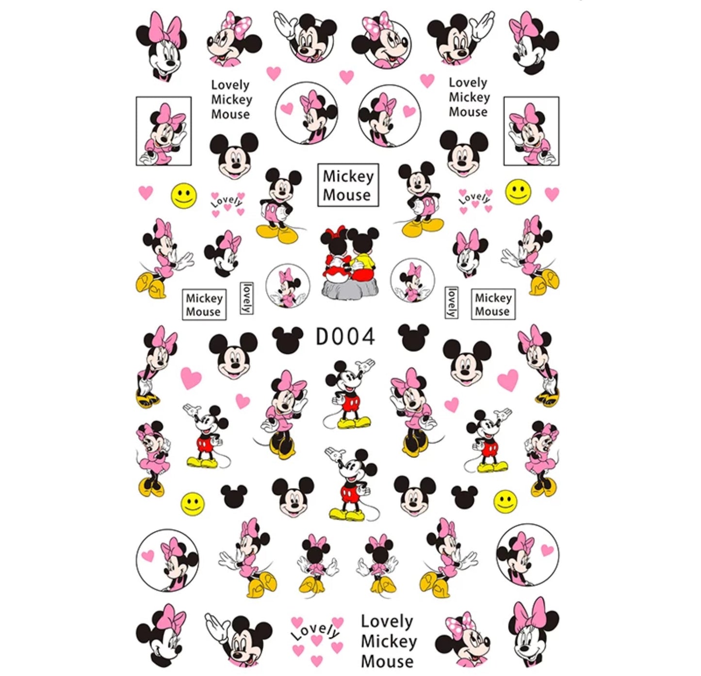 Lovely Mickey Mouse D004 - Premier Nail Supply 