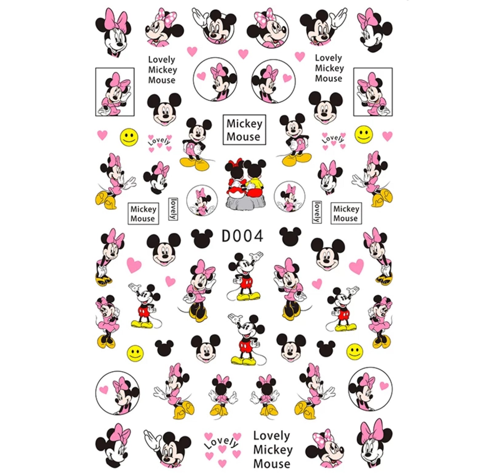 Lovely Mickey Mouse D004 - Premier Nail Supply 