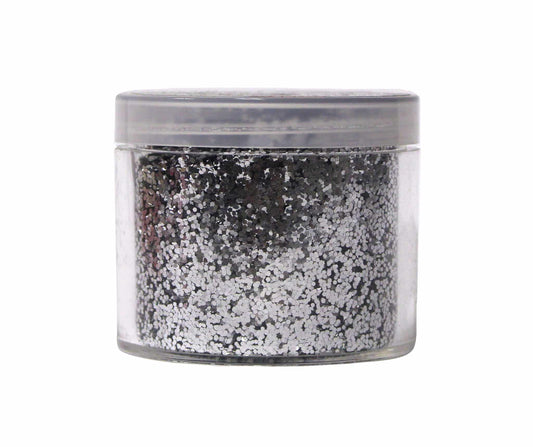 Effx Glitter - Silver Hex 2.5 oz - #GFX26 - Premier Nail Supply 