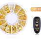 Gold Sequins Hearts Design XY-01 - Premier Nail Supply 
