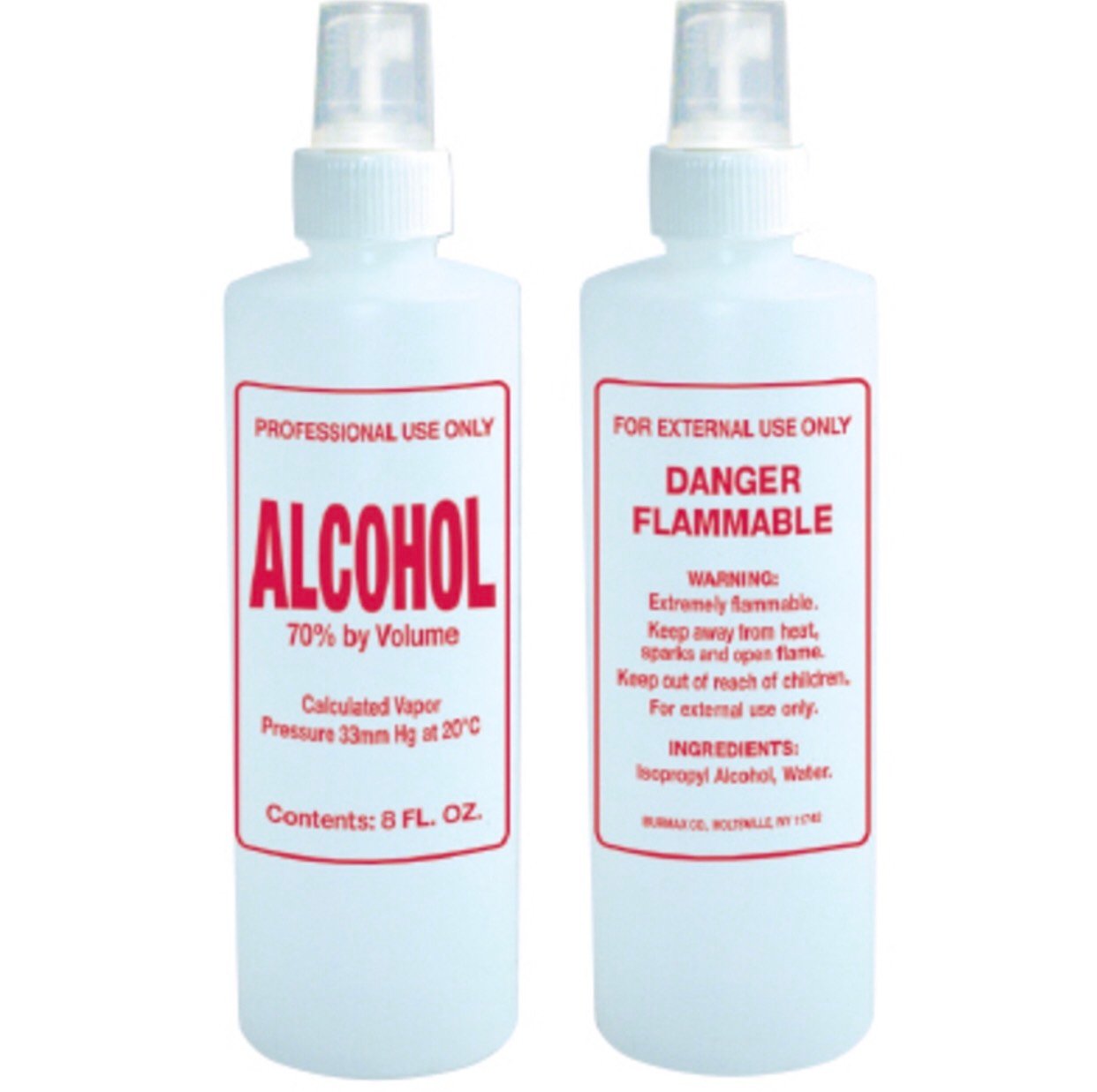 Alcohol 70% 8 fl oz - #470193 - Premier Nail Supply 