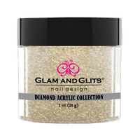 Glam & Glits Diamond Acrylic (Shimmer) - White Glaze 1 oz - DAC90 - Premier Nail Supply 