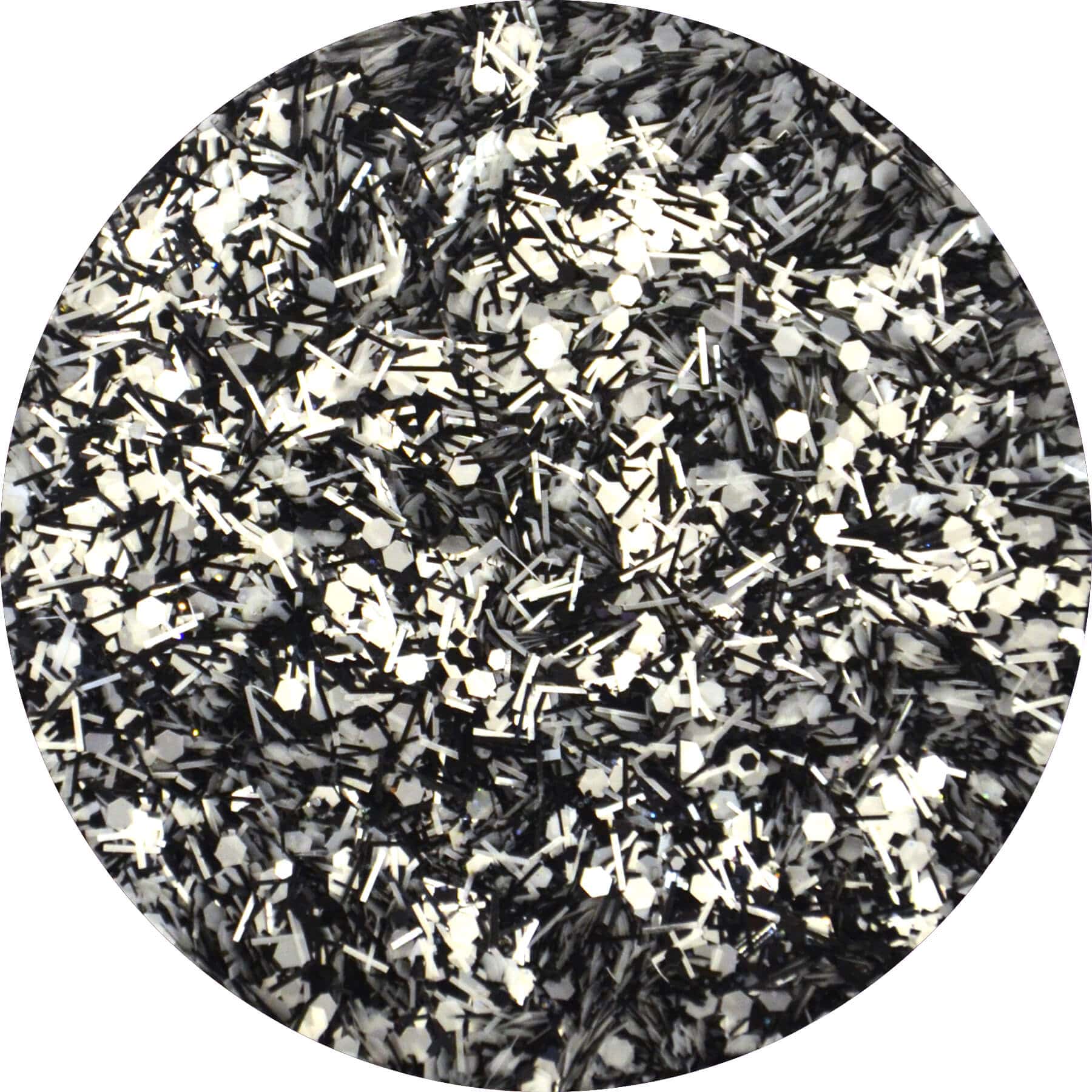 Effx Glitter - Black & White Ball 2.5 oz - #GFX01 - Premier Nail Supply 