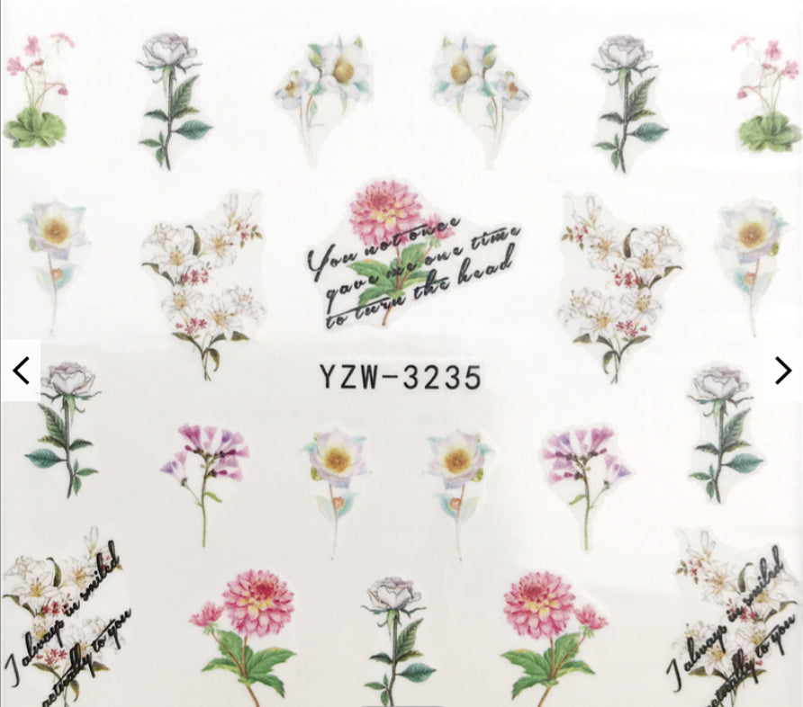 Spring Flowers YZW3235 - Premier Nail Supply 