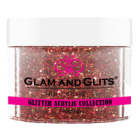Glam & Glits - Glitter Acrylic Powder - Holiday Red 2oz - GAC41 - Premier Nail Supply 