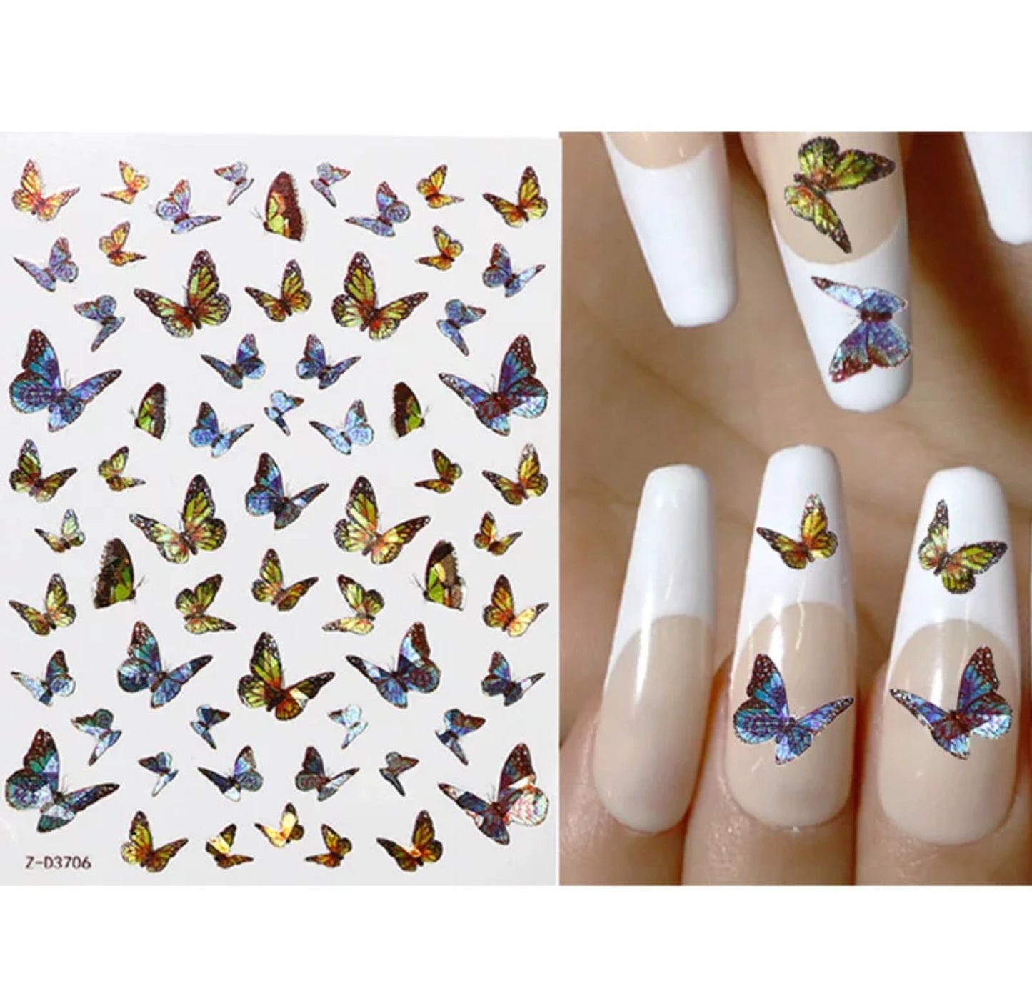 Holographic Butterfly Z-D3706 - Premier Nail Supply 