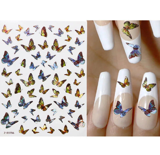 Holographic Butterfly Z-D3706 - Premier Nail Supply 