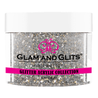 Glam & Glits - Glitter Acrylic Powder - Chrome Silver 2oz - GAC21 - Premier Nail Supply 