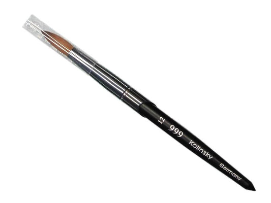 999 Kolinsky Acrylic Brush Black Titanium Size 12 - #999BT12 - Premier Nail Supply 
