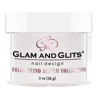 Glam & Glits Acrylic Powder Color Blend Milky - White  2 oz - Bl3001 - Premier Nail Supply 