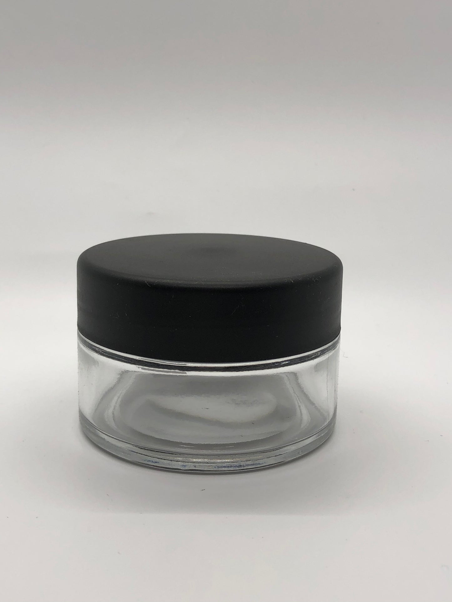 Berkeley Clear Glass Jar -Black Cap 2.66oz - Premier Nail Supply 