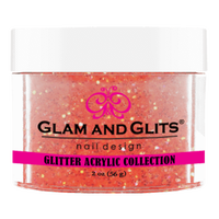 Glam & Glits - Glitter Acrylic Powder - Pink Crystal 2oz - GAC28 - Premier Nail Supply 
